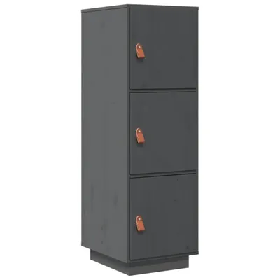 Obrázok produktu pre vidaXL Vysoká doska Grey 34x40x108,5 cm Borovicový masív