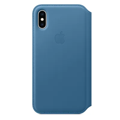 Produktbild von Apple MRX02ZM/A, Folio, Apple, iPhone XS, 14,7 cm (5.8"), Blau