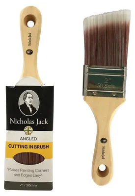 Imagen del producto de Pincel oblicuo, de 5,1 cm de ancho, 50 mm de longitud, ideal para cortes y esquinas