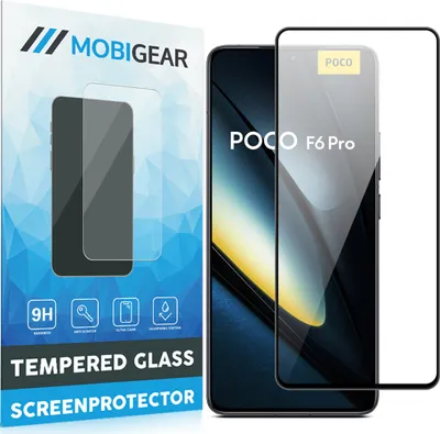Produktbild von Mobigear Premium  POCO F6 Pro Panzerglas Gehärtetes Glas Displayschutz - Hüllenfreundlich