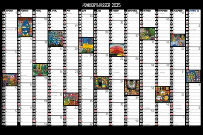 Produktbild von Hundertwasser Jahresplaner Art 2025