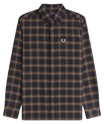Productafbeelding van Fred Perry - Herenoverhemd met knoopsluiting, model GT33045 (maat M), kleur: tabak