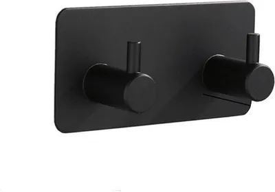 Imagen del producto de CHPN - Ganchos - Ganchos dobles - Ganchos autoadhesivos - Acero inoxidable -  - Autoadhesivos - Ganchos de pared - Ganchos para baño - Ganchos para cocina - Para colgar