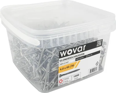 Produktbild von Vorteilseimer Gartenschrauben Edelstahl 410 4,0 x 60 mm Torx 15 Teilgewinde - 1000 Stück