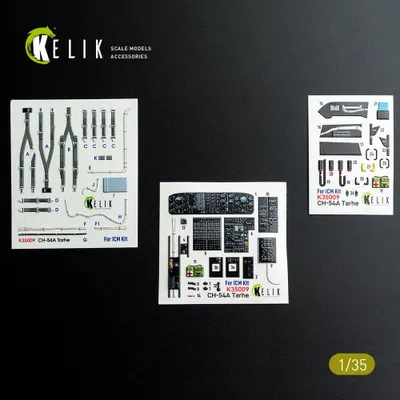Produktbild von Kelik K35009 - 1:35 CH-54A Tarhe interior 3D decals for ICM kit - Neu