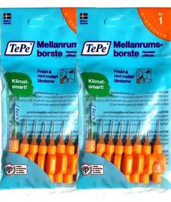 Produktbild von 2x8 TePe Original Interdentalbürsten - 0,45mm orange