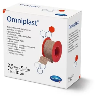 Zdjęcie produktu dla Hartmann Omniplast® plastry w zwojach 2,5 cm x 9,2 m | opakowanie (1 szt.)