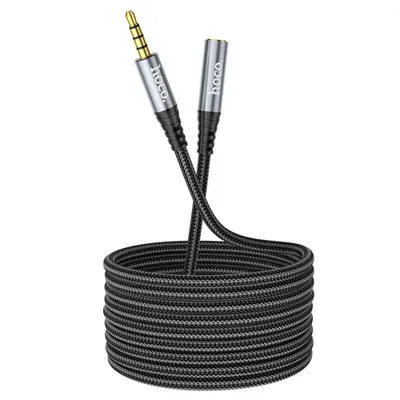 Zdjęcie produktu dla Kabel HOCO AUX jack 3,5 mm (męski) do jack 3,5 mm (żeński) UPA20 2 m czarny