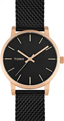 Produktbild von Herrenuhr TORII R41BG.BR klassisch schwarz.