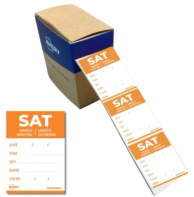Image de AVERY Zweckform DLDSATREV-500 AVERY Étiquettes journalières SAT, 40 x 56 mm, orange