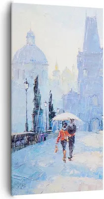 Produktbild von Bild auf Leinwand - Leinwandbild - Brücke Stadt Prag - 65x120cm - Wand Bild - Wanddeko - Wandbilder - Leinwanddruck - Bilder - Kunstdruck - Wanddekoration - Leinwand bilder - Wandkunst - PA65x120-3416