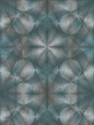 Produktbild von Beton Tapete mit Grafik-Graffiti – Metallic, Blau