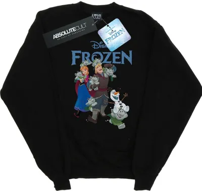 Produktbild von Disney - "Frozen Happy Trolls" Sweatshirt für Herren BI25546 (L) (Schwarz)
