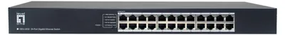Productafbeelding van LevelOne GEU-2432, Ongemanaged, Gigabit Ethernet (10/100/1000), Geschikt voor montage in een rack, 1U
