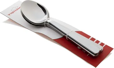 Produktbild von 6x Trendmax "Esslöffel" Besteck Menübesteck Edelstahl Silber Gabel Löffel Messer Teelöffel Silber Glänzend