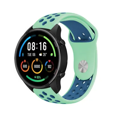 Produktbild von Strap-it Xiaomi Mi Watch Sportarmband (Aqua/Blau)