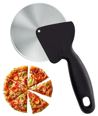 Pizzaschneider 9,5 cm Edelstahl, ergonomisch, scharf