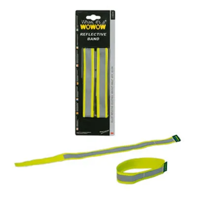 Image de Bande réfléchissante Wowow 3M la paire, jaune, avec velcro 38x3cm
