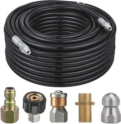 Image de Tuyau de nettoyage haute pression Hoheitsvoll de 30 mètres – Idéal pour les machines de nettoyage universelles