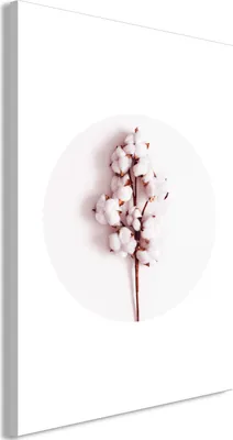 Produktbild von Vliesstoff Leinwandbild - Soft Baumwolle (1 Part) Vertical 80x120 cm Blumen b-C-0777-b-a
