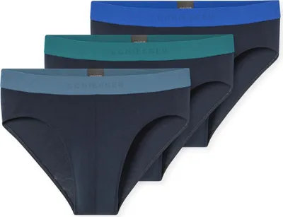 Produktbild von Schiesser 3er Pack 95/5 Baumwolle Rio Slip / Unterhose Bequeme Passform mit sportlichem Webgummibund, Angenehm weich dank 95% Baumwolle, Optimale Bewegungsfreiheit im Alltag