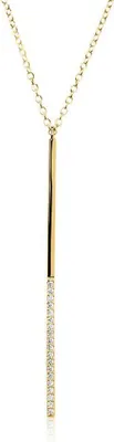 Produktbild von JEWLIX Kette Sterlingsilber IP-Gold Zirkonia SN0361