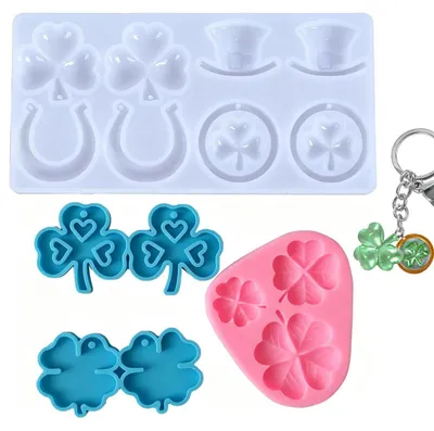 Immagine prodotto di Stampo in silicone a forma di trifoglio, confezione da 4 pezzi
