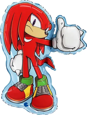 Obrázek produktu pro Fóliový balónek Sonic - Knuckles, 26 palců, 50x54 cm, Grabo