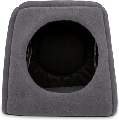 Immagine prodotto di Beyza Casa per gatti 3 in 1 multifunzionale, lavabile, in pile, grigio, 45 x 45 cm