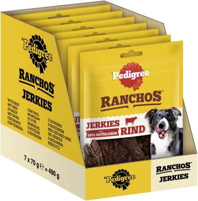 Immagine prodotto di Pedigree Ranchos Originals, bocconcini per cani con manzo 7 x 70 g
