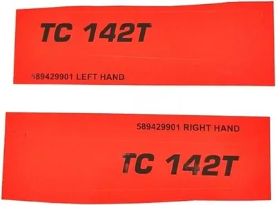 Produktbild von Husqvarna TC142T Motorhaubenaufkleber