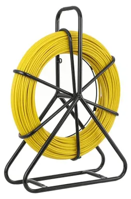 Zdjęcie produktu dla Urządzenie do wciągania kabli – taśma do przeciągania kabli światłowodowych – średnica 6 mm – długość 130 m – do rur instalacyjnych i kanałów – duża siła pchania