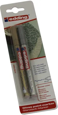 Obrázok produktu pre Edding lesklý popisovač blister biely 80153