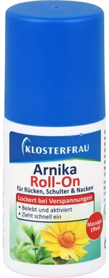 Obrázek produktu pro KLOSTERFRAU Arnika Roll-On na záda, ramena a krk, 50 ml roztok