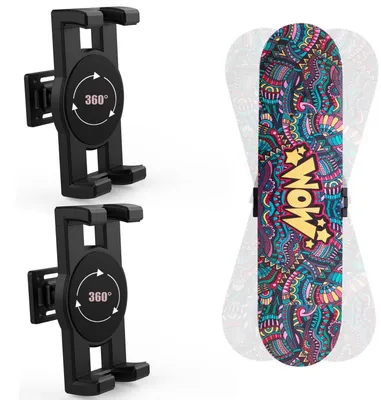Immagine prodotto di Set di 2 supporti girevoli a 360° per tavole da skateboard, ideali per l'esposizione
