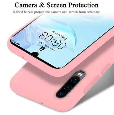 Immagine prodotto di Cadorabo custodia protettiva per Huawei P30 in rosa custodia del telefono cellulare Custodia Cover TPU Etui