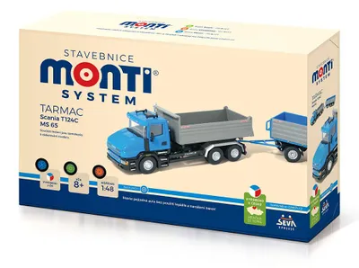 Obrázek produktu pro Stavebnice Monti System MS 65 Scania Tarmac 1:48 v krabici 32x20,5x7,5cm
