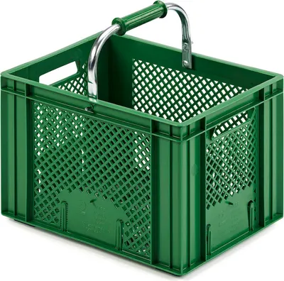 Produktbild von Tragebügel für Eurobehälter Obst- und Gemüsekästen | 40x30cm  | Obst-Gemüsekiste, Obstkorb, Transportbox