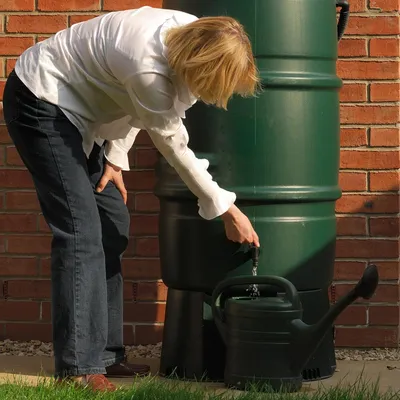 Produktbild von Außenwasserhahn - Wasserdichte Dichtung - Kunststoff - Schwarz