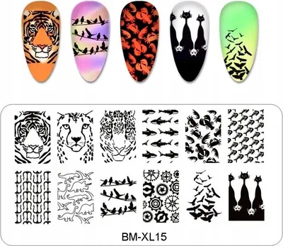 Produktbild von Nagelstempelplattenmuster BM-XL15