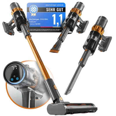 Produktbild von ProfiCare® Akku Staubsauger | 500W BLDC-Motor | Staubsauger kabellos | LED-Display | Staubsauger beutellos | HEPA-Filter | PC-BS 3138 A orange