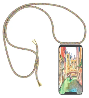 Produktbild von EAZY CASE Handykette mit Hülle für Xiaomi Mi 8 Backcover Handykette, zum Umhängen in Bunt