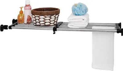 Productafbeelding van Famanu Garderobekast organizer - uitbreidbaar van 100 tot 236 cm - zwart