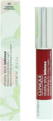 Image de Clinique Chubby Stick Balm Intense Crémeux Rouge 03 Mightiest Maraschino