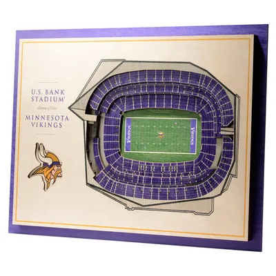 Produktbild von YouTheFan Holz Wanddeko Stadion Minnesota Vikings 43x33cm