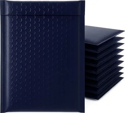 Image de Enveloppe à bulles métallisée 270x360 mm bleu marine - Paquet de 100