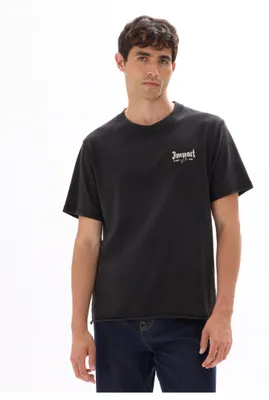 Produktbild von Celio Mexgoth Herren T-Shirt, 100% Baumwolle, Schwarz, Größe L