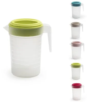 Imagen del producto de Botella de plástico de 2 litros con tapa verde, ideal para salsas