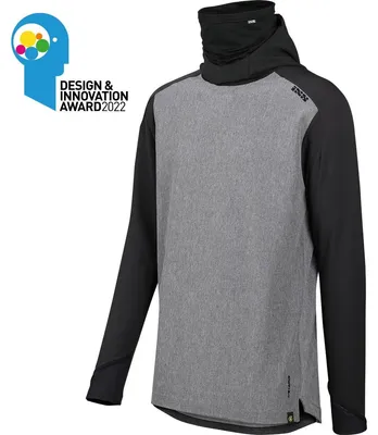 Produktbild von iXS Jersey mit Kapuze Carve Digger , Graphit Schwarz, XS