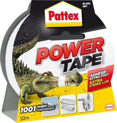 Productafbeelding van PATTEX Super Strong Power Tape - White - 10m